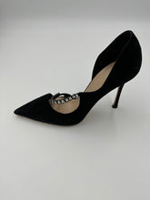 Load image into Gallery viewer, Christian Dior Suede D&#39;Orsay Pumps (Black)
