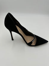 Load image into Gallery viewer, Christian Dior Suede D&#39;Orsay Pumps (Black)
