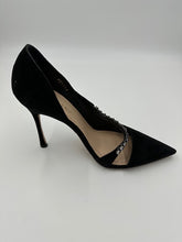 Load image into Gallery viewer, Christian Dior Suede D&#39;Orsay Pumps (Black)
