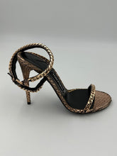 Load image into Gallery viewer, Tom Ford Rose Gold Python High Heel Sandal
