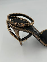 Load image into Gallery viewer, Tom Ford Rose Gold Python High Heel Sandal
