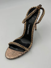 Load image into Gallery viewer, Tom Ford Rose Gold Python High Heel Sandal
