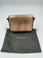 Load image into Gallery viewer, Tom Ford Natalia Bronze Metallic Python Handbag
