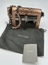 Load image into Gallery viewer, Tom Ford Natalia Bronze Metallic Python Handbag
