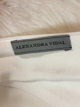 Load image into Gallery viewer, Alexandra Vidal White Feather Sleeveless Mini
