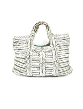 Load image into Gallery viewer, Brooke&#39;s Anya Hindmarch Silver Braided Satchel Bag
