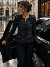 Load image into Gallery viewer, IRO Tweed Pattern Collarless Jacket
