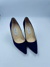 Load image into Gallery viewer, Jimmy Choo Suede Pumps (Navy Blue)
