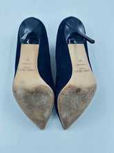 Load image into Gallery viewer, Jimmy Choo Suede Pumps (Navy Blue)
