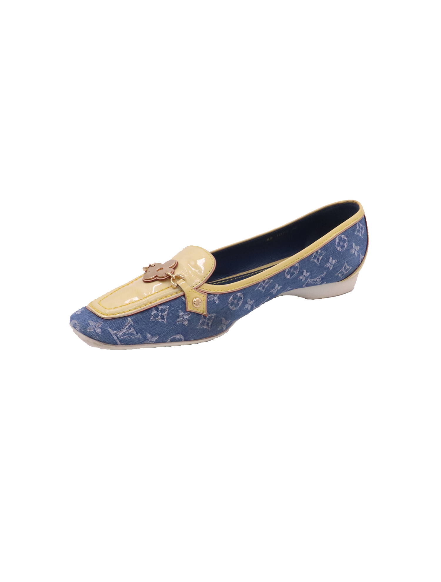 靴 Louis Vuitton Denim Ballet Shoes Louis Vuitton Blue Monogram Denim Ballet Flats Size 37 | eBay