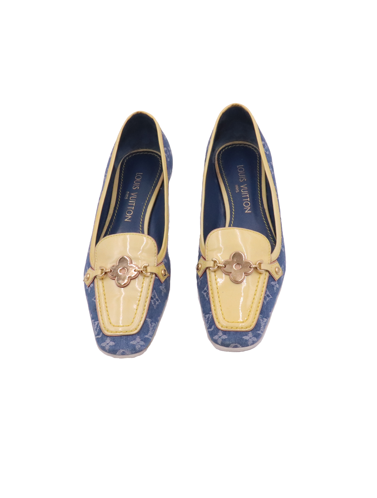 Louis Vuitton Denim Monogram LV Loafers – Treasures From Angels display picture 2
