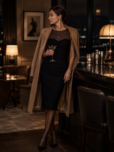 Load image into Gallery viewer, L'AGENCE Bateau Neckline Mini Dress
