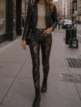 Load image into Gallery viewer, L'AGENCE Margot High-rise Foil Python Skinny Jeans
