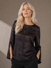 Load image into Gallery viewer, L'AGENCE Silk Slit Sleeve Blouse

