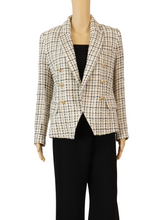 Load image into Gallery viewer, L&#39;AGENCE Plaid Double Breasted Blazer
