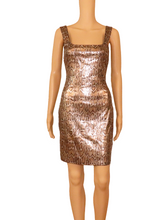 Load image into Gallery viewer, L&#39;AGENCE Snake Print Sequins Dress

