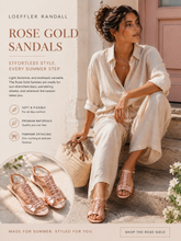 Load image into Gallery viewer, Loeffler Randall Rose Gold Sandals
