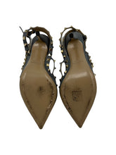 Load image into Gallery viewer, Valentino Leather T-Strap Pumps (Grey)
