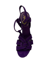 Load image into Gallery viewer, Yves Saint Laurent Purple Suede T-Strap Pumps

