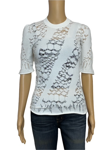 Louis Vuitton Lace Top (White)