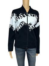 Load image into Gallery viewer, Valentino Logo Jacquard Zip Jacket (Black/White)
