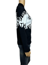 Load image into Gallery viewer, Valentino Logo Jacquard Zip Jacket (Black/White)
