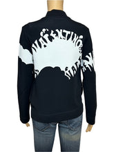 Load image into Gallery viewer, Valentino Logo Jacquard Zip Jacket (Black/White)
