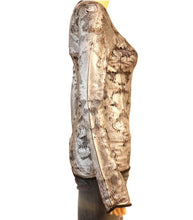 Load image into Gallery viewer, Louis Vuitton Metallic Knit Long Sleeve Shirt (Silver)
