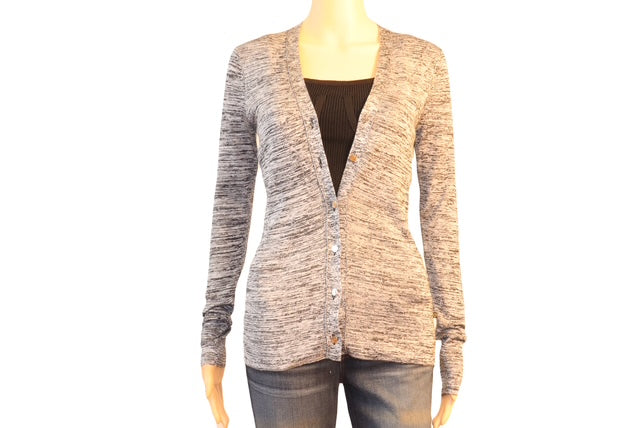 Louis Vuitton V-Neck Cardigan (Black/Grey)