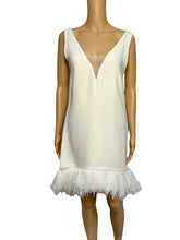 Load image into Gallery viewer, Alexandra Vidal White Feather Sleeveless Mini
