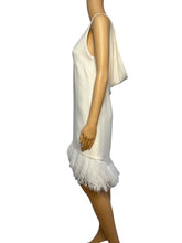 Load image into Gallery viewer, Alexandra Vidal White Feather Sleeveless Mini

