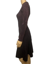 Load image into Gallery viewer, Alaïa Long-Sleeve Flared Dress (Burgundy)
