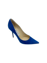 Load image into Gallery viewer, Jimmy Choo Electric Blue Suede Pumps
