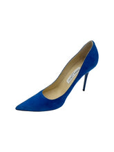 Load image into Gallery viewer, Jimmy Choo Electric Blue Suede Pumps

