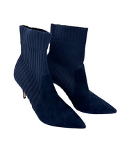 Load image into Gallery viewer, Gianvito Rossi Suede Ankle Sock Boots (Navy Blue)
