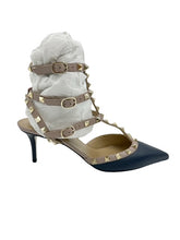 Load image into Gallery viewer, Valentino Garavani Rockstud Pumps (Navy)

