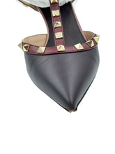 Load image into Gallery viewer, Valentino Garavani Plum Rockstud Pumps
