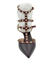 Load image into Gallery viewer, Valentino Garavani Plum Rockstud Pumps
