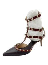 Load image into Gallery viewer, Valentino Garavani Plum Rockstud Pumps
