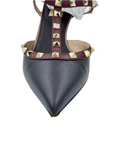 Load image into Gallery viewer, Valentino Garavani Plum Rockstud Pumps
