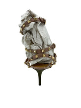 Load image into Gallery viewer, Valentino Garavani Leather T-Strap Pumps Olive Green
