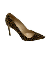 Load image into Gallery viewer, Manolo Blahnik Suede Animal Print Pumps
