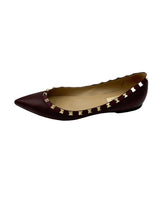 Load image into Gallery viewer, Valentino Garavani Lizard Ballet Flats (Plum)
