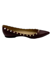 Load image into Gallery viewer, Valentino Garavani Lizard Ballet Flats (Plum)
