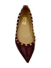 Load image into Gallery viewer, Valentino Garavani Lizard Ballet Flats (Plum)
