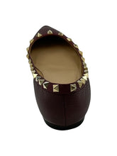 Load image into Gallery viewer, Valentino Garavani Lizard Ballet Flats (Plum)
