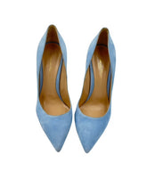 Load image into Gallery viewer, Gianvito Rossi Suede Pumps (Light Blue)
