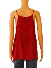 Load image into Gallery viewer, Mason Red Silk Tank Top
