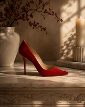 Load image into Gallery viewer, Jimmy Choo Suede Pumps (Red)
