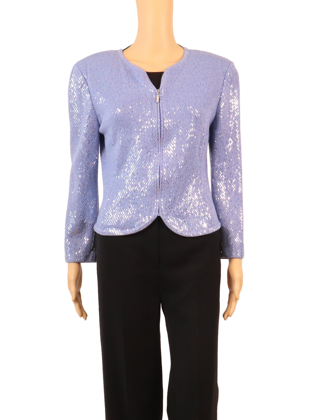 ST. JOHN EVENING Metallic Knit Jacket